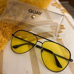 Quay Sahara/High Key Sunglasses in Yellow/Black